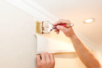 Pose de papier peint à Javerdat — revêtements muraux et toiles de verre